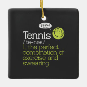 Tennis Definition Julgransprydnad Keramik