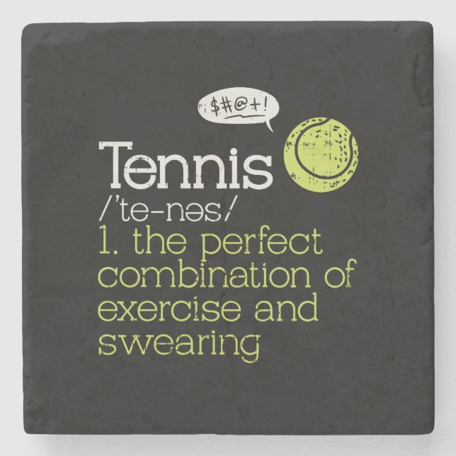 Tennis Definition Stenunderlägg (Framsidan)