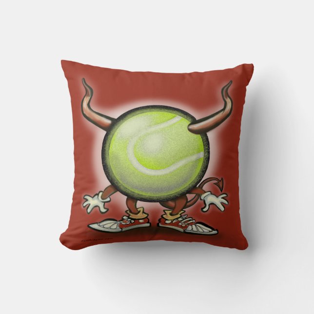 Tennis Demon Dekorativ kudde (Framsida)