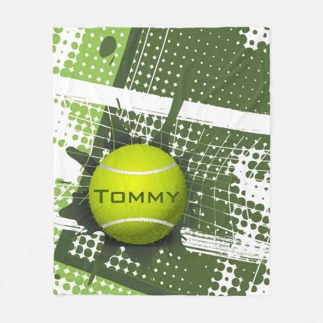 Tennis Design 1 Fleece Blanket (Framsidan)