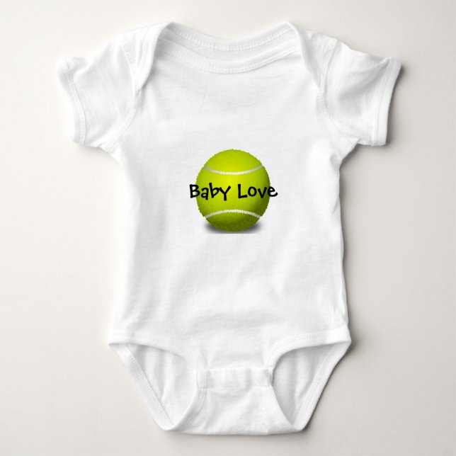 Tennis Design Anpassade Baby Clothing T Shirt (Framsida)