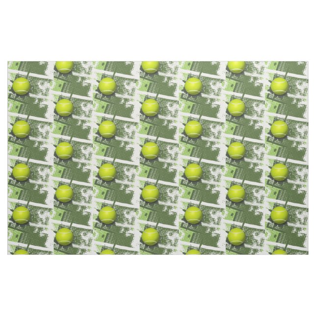 Tennis Design Fabric Tyg (Fat Quarter)