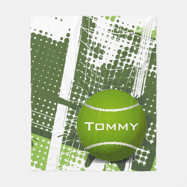 Tennis Design Fleece Blanket (Framsidan)