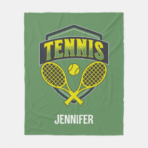 Tennis-design för tennis älskare fleecefilt