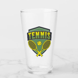 Tennis-design för tennis älskare glaskopp