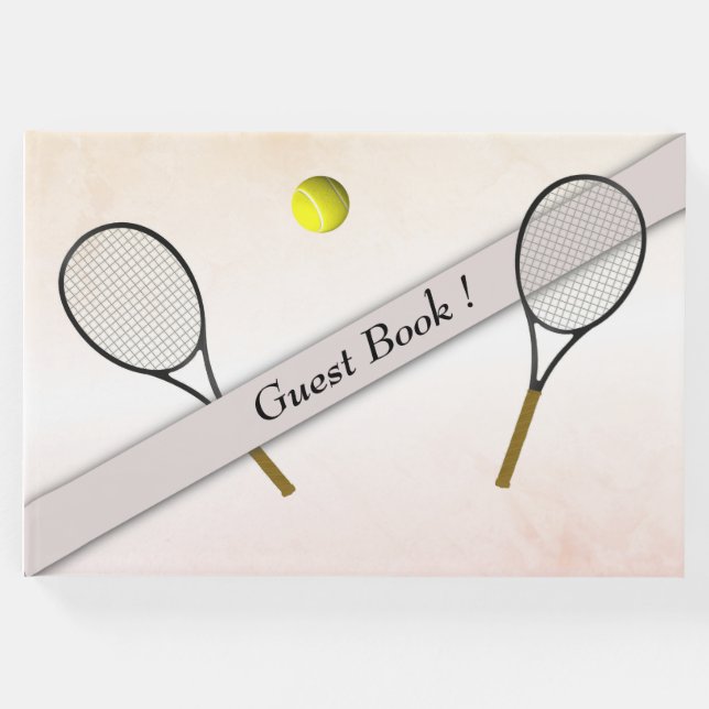 Tennis Design Gästbok (Framsida)