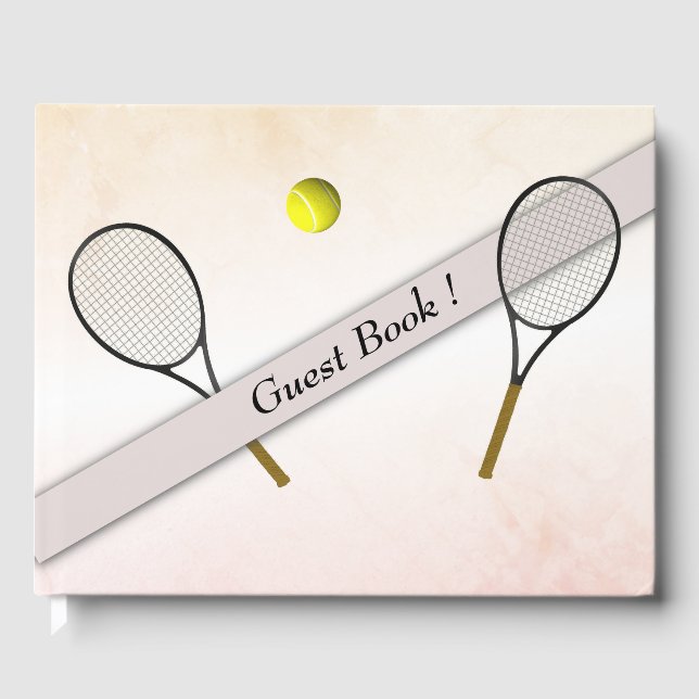 Tennis Design Gästbok (Framsida)