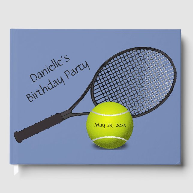 Tennis Design Guest Bok (Framsida)
