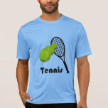 Tennis Design Manar Active Bära Sport-Tek T-shirt<br><div class="desc">En tennisgrafik från artist/designer Charmaine Paulson på en (någon) Manar Sport-Tek Konkurrtor T-Shirt.</div>