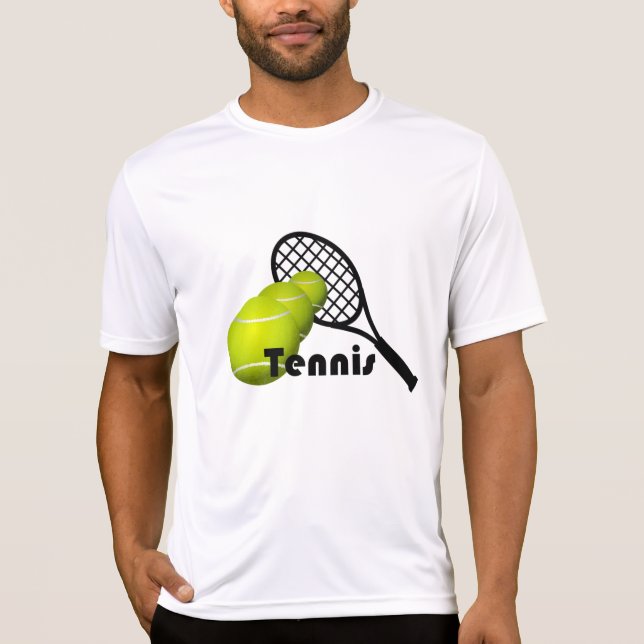 Tennis Design Manar Active Bära Sport-Tek Tee (Framsida)