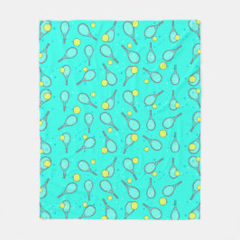 Tennis Design Mönster Fleecefilt