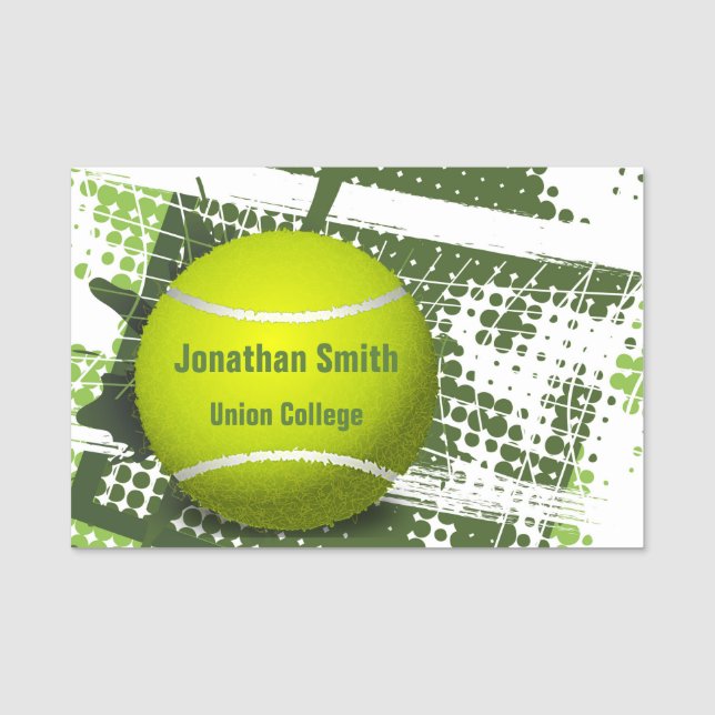 Tennis Design Namn bricka Namnbricka (Framsida)