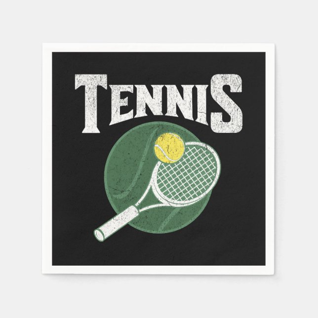 Tennis-design Pappersservett (Framsidan)