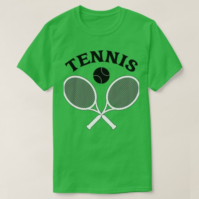 Tennis Design Racket Boll T Shirt (Design framsida)
