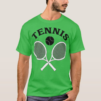 Tennis Design Racket Boll T Shirt