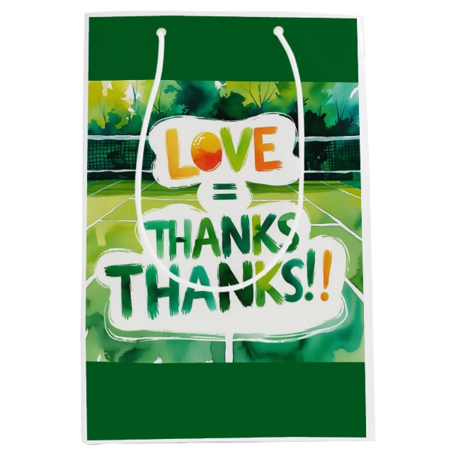 Tennis-domstolen med kärlek och tack (Framsidan)