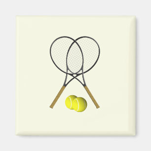 Tennis Dubbel Cream Magnet