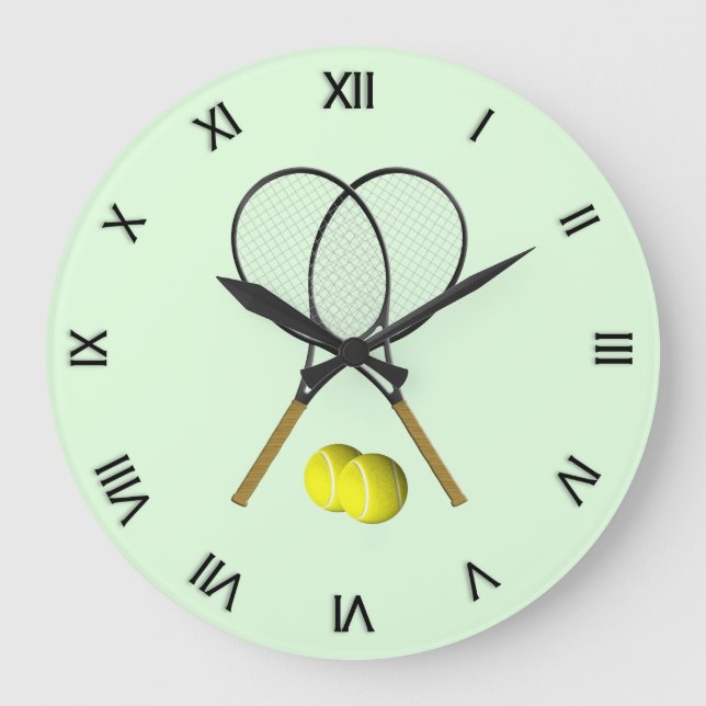Tennis Dubbel Green Stor Klocka (Framsida)