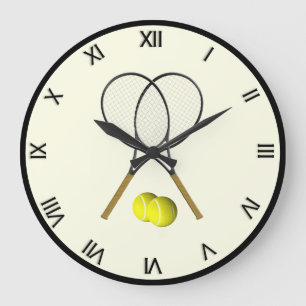 Tennis Dubbel Kräm Stor Klocka