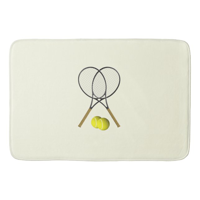 Tennis Dubblas Cream Badrumsmatta (Framsidan)
