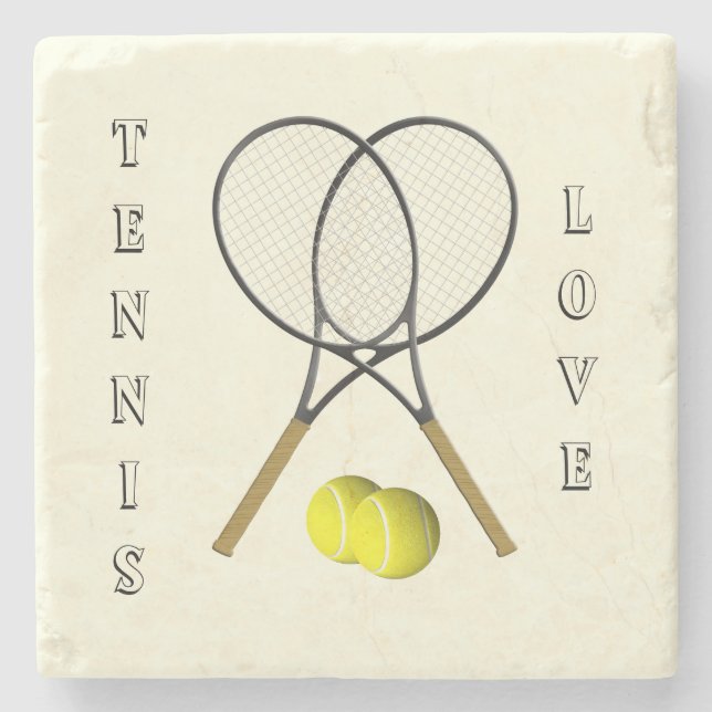 Tennis Dubblas Cream Stenunderlägg (Framsidan)