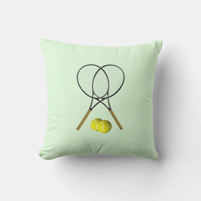 Tennis Dubblas Grönt Kudde (Framsida)