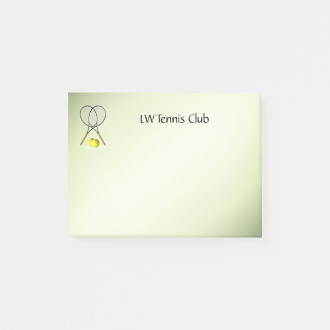 Tennis Dubblas Grönt Post-it Block (Framsida)