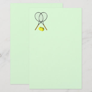 Tennis Dubblas Grönt Stationery Brevpapper