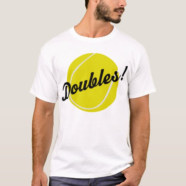 Tennis dubblerar gåvan t-shirt (Framsida)