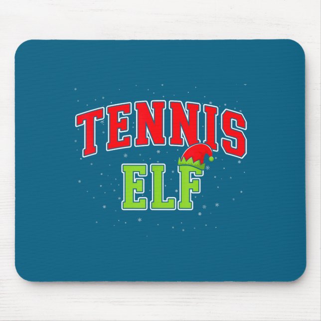 Tennis Elf Christmas Family Matching Group Xmas  Musmatta (Framsidan)