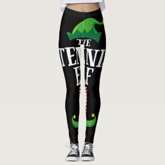 Tennis Elf Matching Family Group, jul Party Leggings