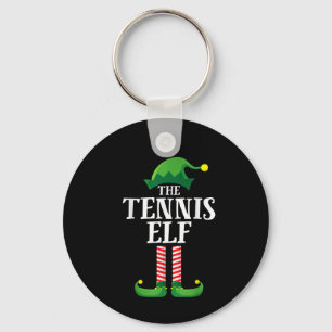 Tennis Elf Matching Family Group, jul Party Nyckelring