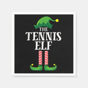 Tennis Elf Matching Family Group, jul Party Pappersservett
