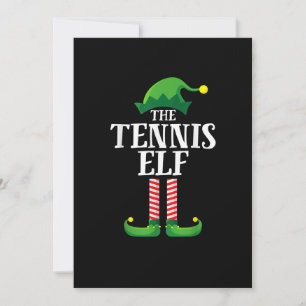 Tennis Elf Matching Family Group, jul Party Spara Datumet
