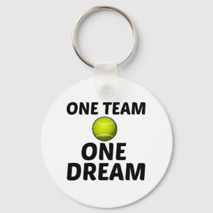 TENNIS EN TEAM EN DREAM-ROLIGT NYCKELRING