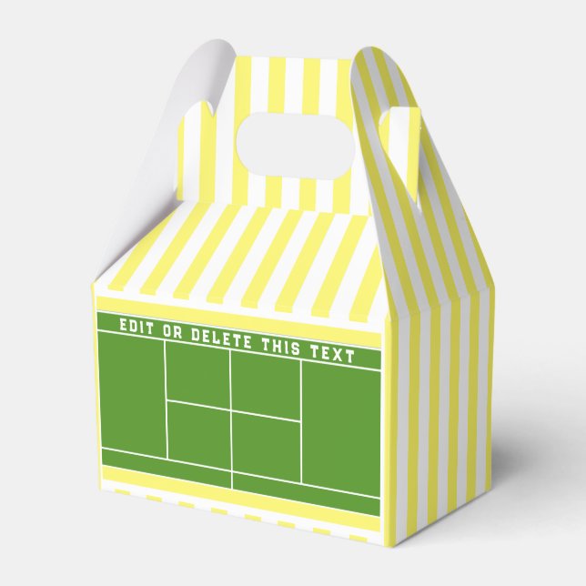 Tennis Event Favor Box Presentaskar (Framsidan Sidan)