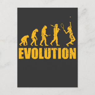 Tennis Evolution Gift Idea - Sport Hobby Vykort