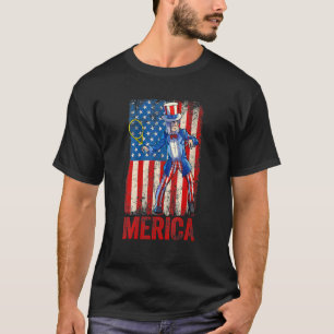 Tennis farbror Sam 4:e juli Boys Manar American US T Shirt