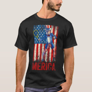 Tennis farbror Sam 4:e juli Boys Manar American US T Shirt