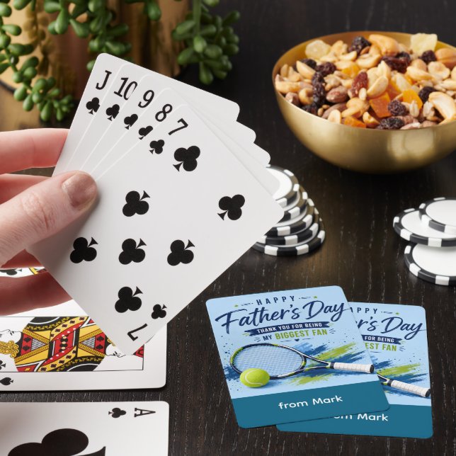 Tennis Fars Dag för Pappa Casinokort (På plats)