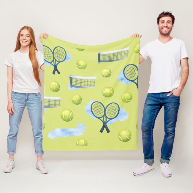 Tennis Fars dag för Pappa  Fleecefilt (På plats)