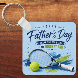 Tennis Fars Dag för Pappa Racket och Boll Nyckelring