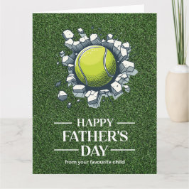 Tennis Fars dag för tennisspelare Kort