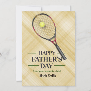 Tennis Fars dag Julkort