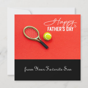 Tennis fars dag med boll för spelare julkort