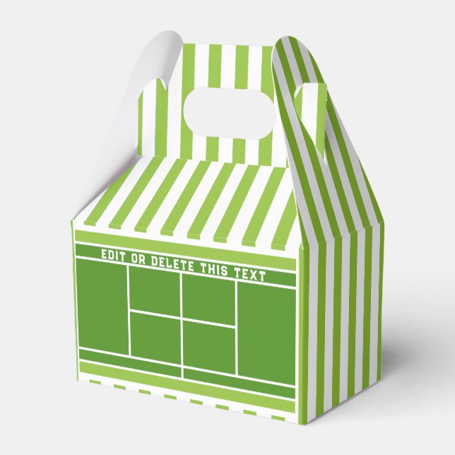 Tennis Favor Box Presentaskar (Framsidan Sidan)