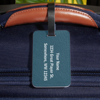 Tennis - Female Player and Ball Personalize Bagagebricka