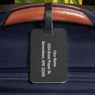 Tennis - Female Player and Ball Personalize Bagagebricka