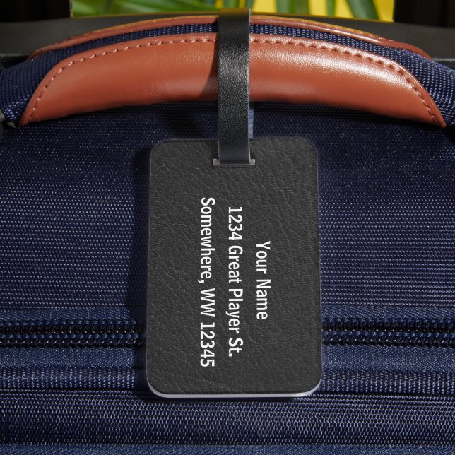 Tennis - Female Player and Ball Personalize Bagagebricka (Baksida Insitu 4)