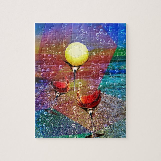 Tennis firar oavkortad färg pussel (Vertikal)